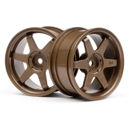 Hpi Racing TE37 WHEEL 26mm BRONZE (3mm OFFSET) 3843