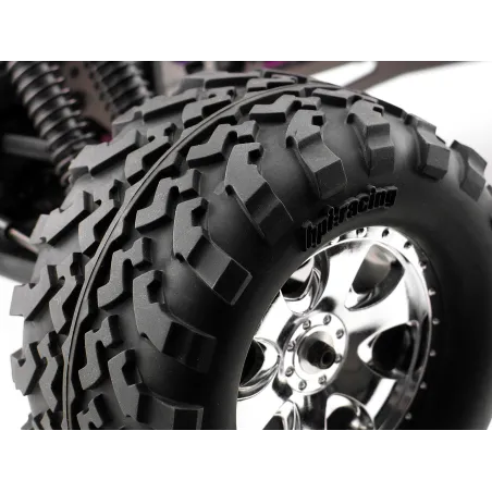 Hpi Racing MOUNTED GT2 TYRE S COMPOUND ON WARLOCK WHEEL CHROME 4709