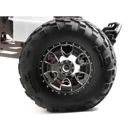 Hpi Racing MOUNTED GT2 TYRE S COMPOUND ON WARLOCK WHEEL CHROME 4709