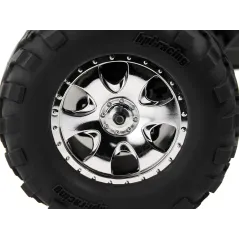 Hpi Racing MOUNTED GT2 TYRE S COMPOUND ON WARLOCK WHEEL CHROME 4709
