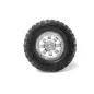Hpi Racing MOUNTED SUPER MUDDERS TIRE 165x88mm on RINGZ WHEEL SHINY CHROME 4726