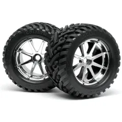 Hpi Racing MOUNTED GOLIATH TIRE 178X97MM ON BLAST WHEEL CHROME 4727