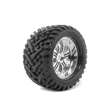 Hpi Racing MOUNTED GOLIATH TIRE 178X97MM ON TREMOR WHEEL CHROME 4728
