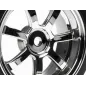 Hpi Racing MOUNTED T-GRIP TIRE 26MM RAYS 57S-PRO WHEEL CHROME 4738