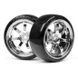 Hpi Racing T-DRIFT TIRE 26MM RAYS 57S-PRO WHEEL CHROME 4739
