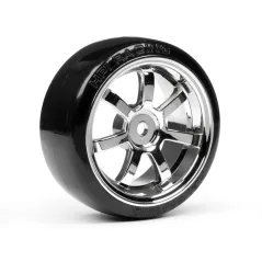 Hpi Racing T-DRIFT TIRE 26MM RAYS 57S-PRO WHEEL CHROME 4739