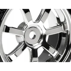Hpi Racing T-DRIFT TIRE 26MM RAYS 57S-PRO WHEEL CHROME 4739