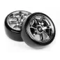 Hpi Racing T-DRIFT TIRE 26MM RAYS 57S-PRO WHEEL CHROME 4739