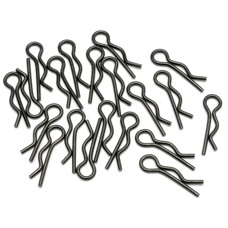 Hpi Racing BODY CLIP (8MM/BLACK/20PCS) 6203