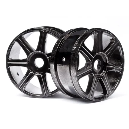 Hpi Racing HB EDGE WHEEL (BLACK CHROME/2PCS) 67768
