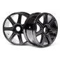 Hpi Racing HB EDGE WHEEL (BLACK CHROME/2PCS) 67768
