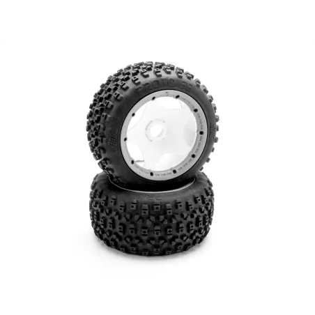 Hpi Racing PROTO TIRE (WHITE/BAJA 5B/REAR/2PCS) 67969