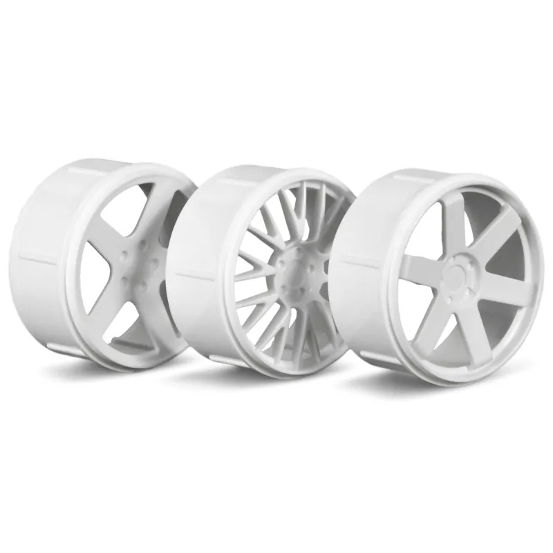 Hpi Racing WHEEL SET (WHITE/MICRO RS4) 73410