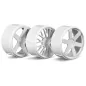 Hpi Racing WHEEL SET (WHITE/MICRO RS4) 73410