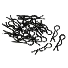 Hpi Racing BODY CLIP (6MM/BLACK/20PCS) 75106