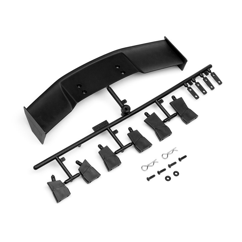 Hpi Racing  GT WING SET (TYPE D/10TH SCALE/BLACK) 85288