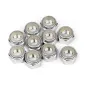 Hpi Racing ALUMINUM LOCK NUT M5 (SILVER/10pcs) 95862