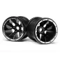 Maverick Black Wheels 2 Pcs (Blackout MT) MV24105