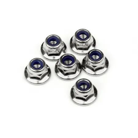 Maverick Flanged Lock Nut M3 6Pcs MV28041