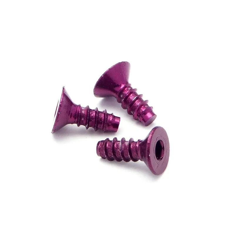 Hpi Racing ALUMINIUM TP FLAT HEAD SCREW 3 X 8MM (HEX SOCKET/PURPLE/5PC Z076
