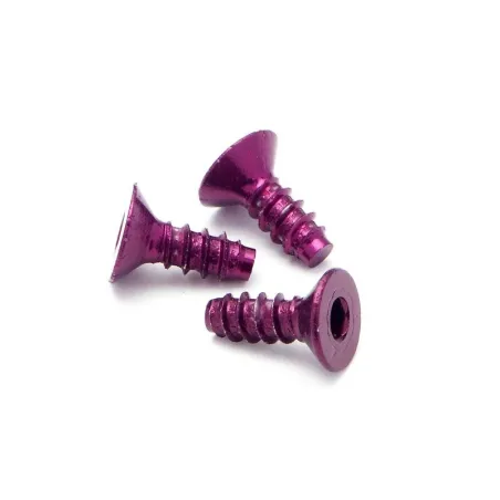 Hpi Racing ALUMINIUM TP FLAT HEAD SCREW 3 X 8MM (HEX SOCKET/PURPLE/5PC Z076
