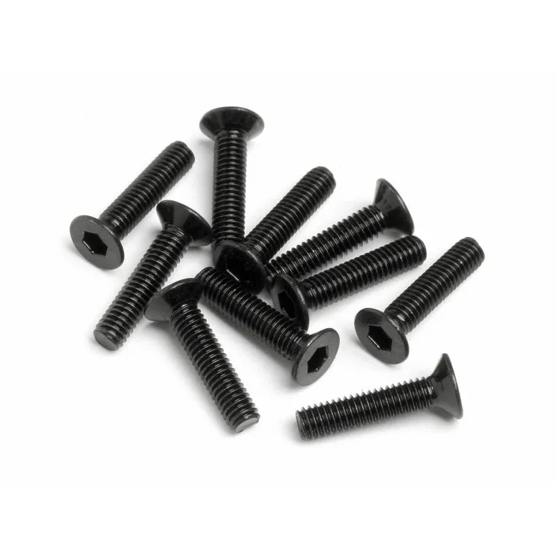 Hpi Racing FLAT HEAD SCREW M2.5x12mm (HexSocket/10pcs) Z449