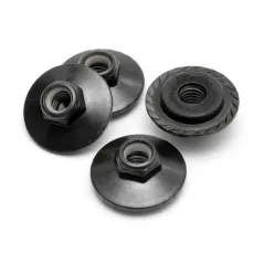 Hpi Racing FLANGED LOCK NUT M5X8MM (BLACK/4PCS) Z680