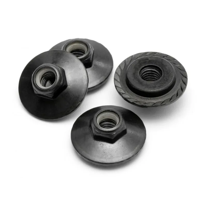 Hpi Racing FLANGED LOCK NUT M5X8MM (BLACK/4PCS) Z680