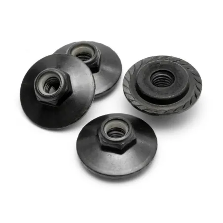Hpi Racing FLANGED LOCK NUT M5X8MM (BLACK/4PCS) Z680