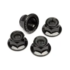 Hpi Racing FLANGED LOCK NUT M5 (BLACK/4PCS) Z682
