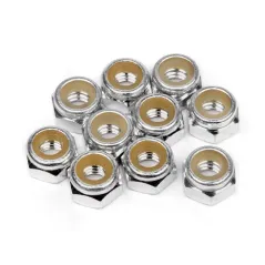 Hpi Racing ALUMINUM LOCK NUT M4 (SILVER/10pcs) Z866
