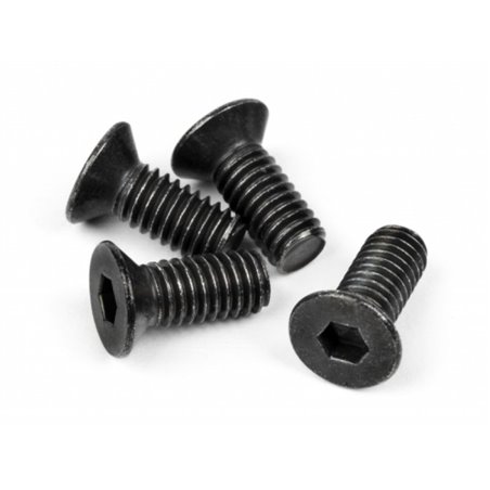 Hpi Racing  FLAT HEAD SCREW M4X10MM (HEX SOCKET/THIN TYPE/4PC) Z307