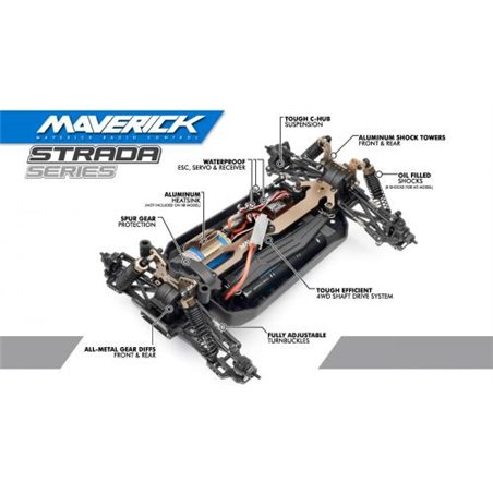 Maverick STRADA DT 1/10 4WD ELECTRIC DESERT TRUCK MV12620