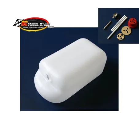  1000CC 35.1OZ White Plastic Fuel Tank for PETROL RC Airplane Motor