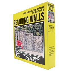 Woodland Scenics C1261 OO/HO Gauge Three Random Stone Retaining Walls