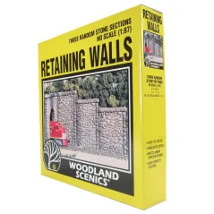 Woodland Scenics C1261 OO/HO Gauge Three Random Stone Retaining Walls