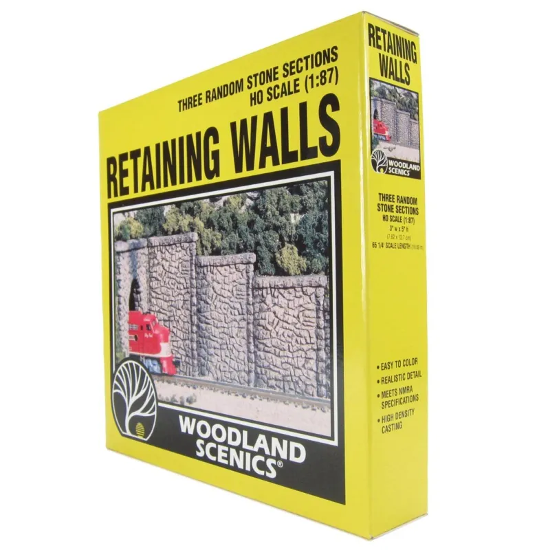 Woodland Scenics C1261 OO/HO Gauge Three Random Stone Retaining Walls Woodland Scenics C1261 OO/HO Gauge Three Random Stone Retaining Walls