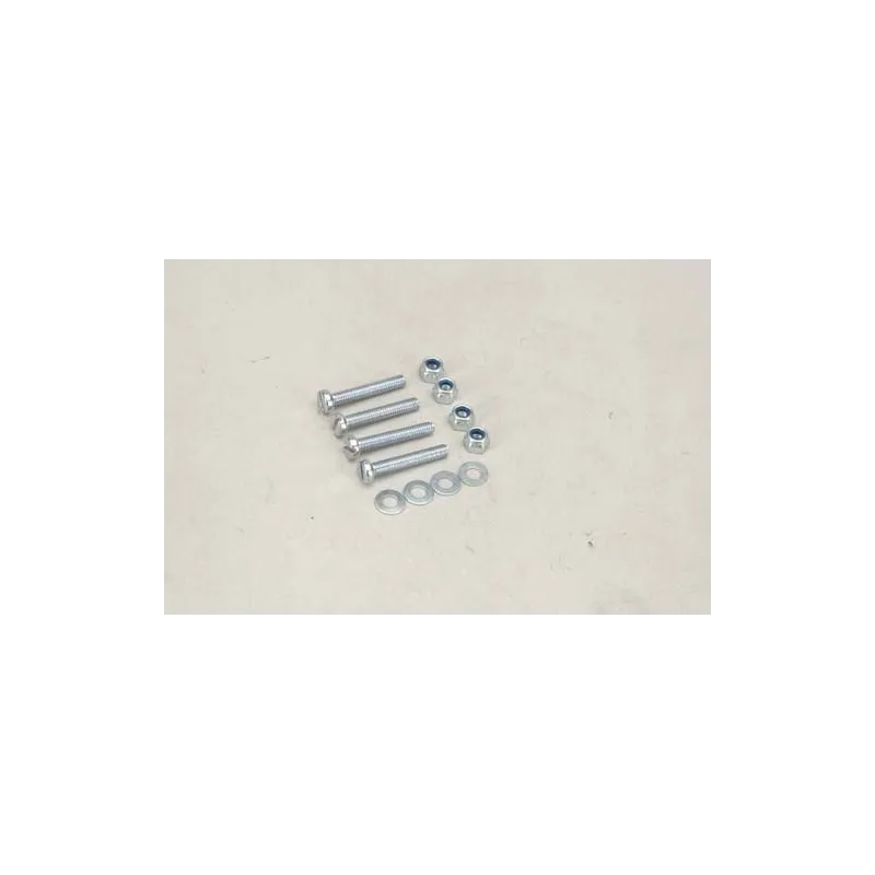 SLEC Nyloc Nut/Bolt/Washer - 4Mm (Pk4)