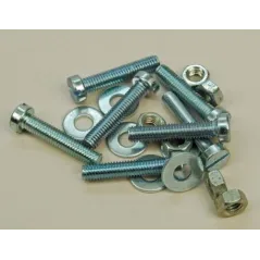Slec Nut/Bolt/Washer - 5X25Mm (Pk6)