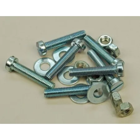 Slec Nut/Bolt/Washer - 5X25Mm (Pk6)