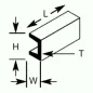 Plastruct UFS2 Deep Channel 1.1 x 1.6 x 250mm Plastruct UFS2 Deep Channel 1.1 x 1.6 x 250mm