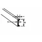 Plastruct CFS8 Channel 2.0 x 6.4 x 600mm