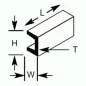 Plastruct UFS3 Deep Channel 1.7 x 2.4 x 250mm Plastruct UFS3 Deep Channel 1.7 x 2.4 x 250mm