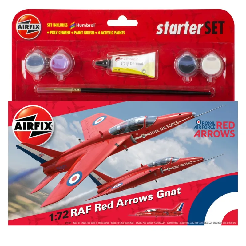 Airfix RAF Red Arrows Gnat Starter Set 1:72