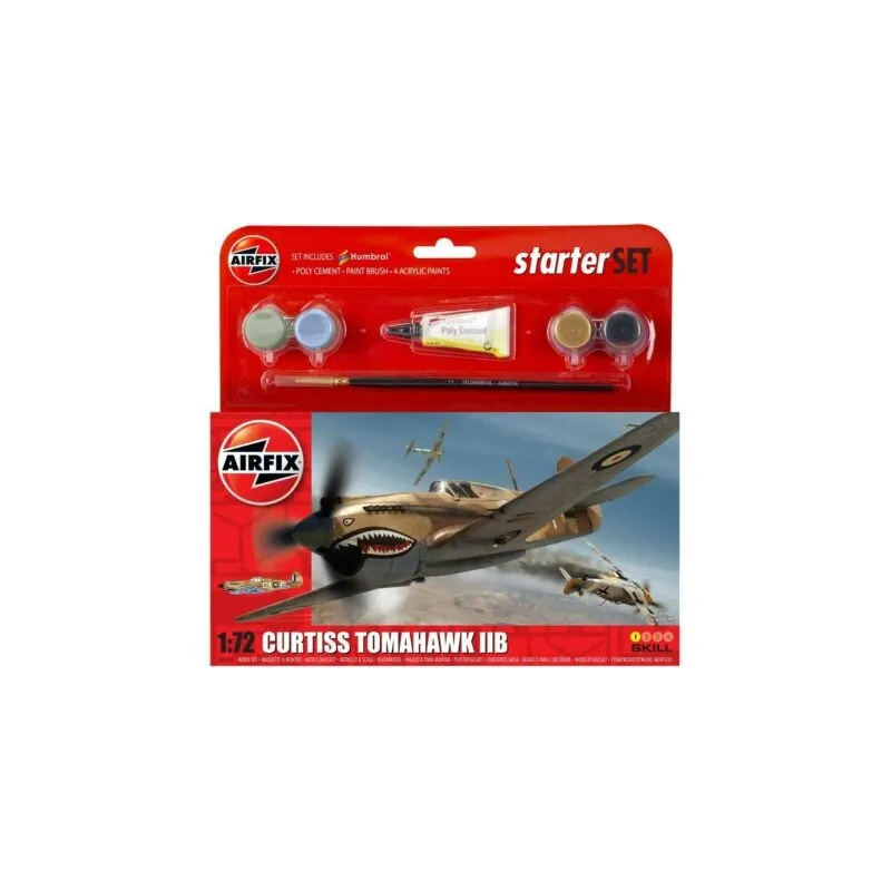 Airfix Curtiss Tomahawk IIB Starter Set 1:72 Airfix Curtiss Tomahawk IIB Starter Set 1:72