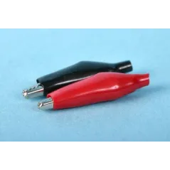 Gaugemaster GM28 Crocodile Clips Red/Black (Pair)