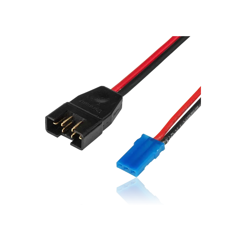 Adapter lead, MPX male / JR female, wire 0.5mm2, Silicon, lenght 25cm
