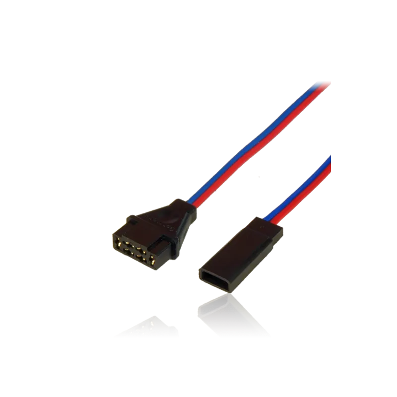 Adapter lead, MPX female / JR male, wire 0.34mm2, Silicon, lenght 10cm