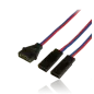 Adapter lead, MPX female / 2xJR male, wire 0.34mm2, Silicon, lenght 10cm