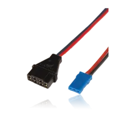 Adapter lead, MPX female / JR female, wire 0.5mm2, Silicon, lenght 25cm